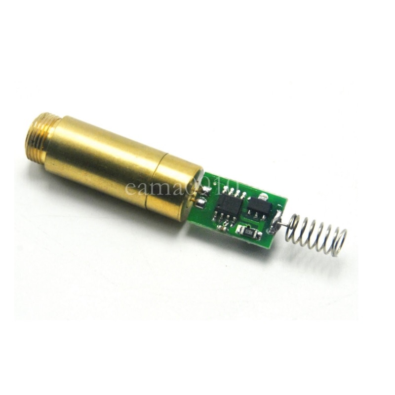 532nm 5mw Green Dot Laser Diode Module 3V 12mm Diameter Brass Housing APC Circuit Driver Switch On - Image 4