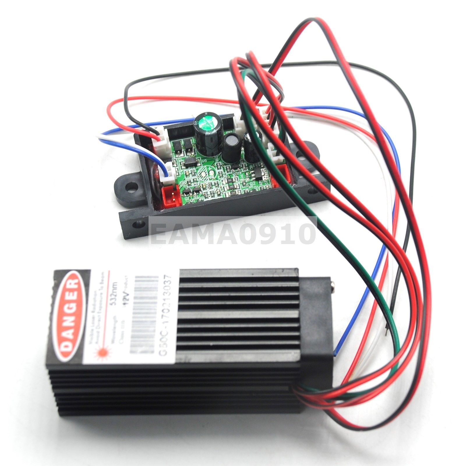 532nm 60mW Green Laser Dot Module w/TTL 12V Fat Beam Bar Stage Lights - Image 2