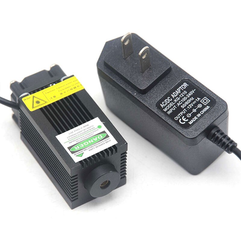 532nm Green Diode Laser Dot Module 100mw LED Lighting Room Escape Lights Remote Sight w 12V 1A Adapter US/EU/UK/AU