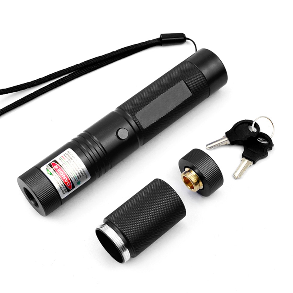 532nm high power green laser 303 indicator super long radiation distance indicator 6 in 1 laser head charger 18650 battery - Image 2