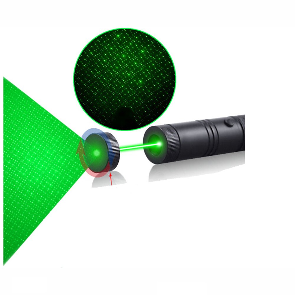 532nm high power green laser 303 indicator super long radiation distance indicator 6 in 1 laser head charger 18650 battery - Image 3