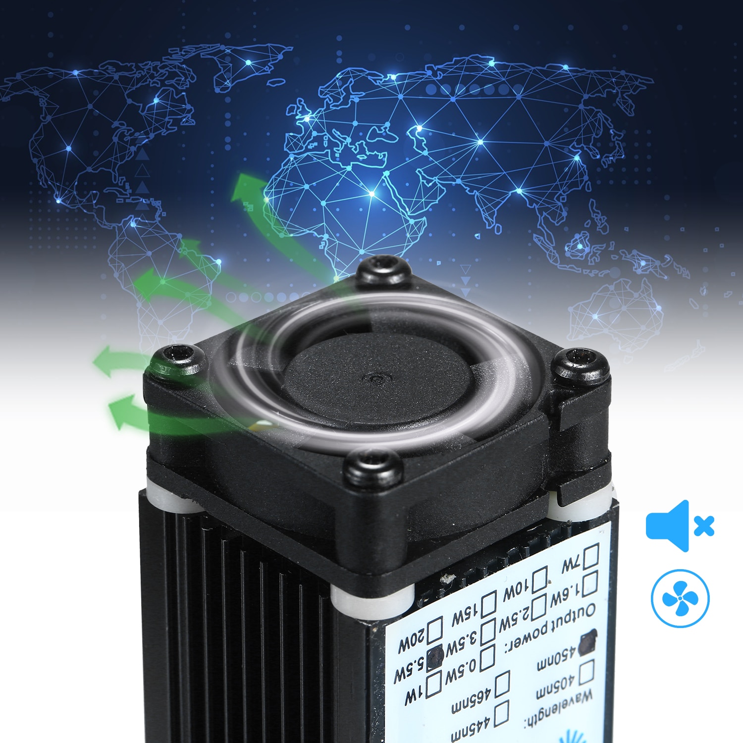 5500mW Laser Module Laser Head 450nm Blue Lase for Laser Engraving Machine Wood Marking Cutting Tool - Image 3