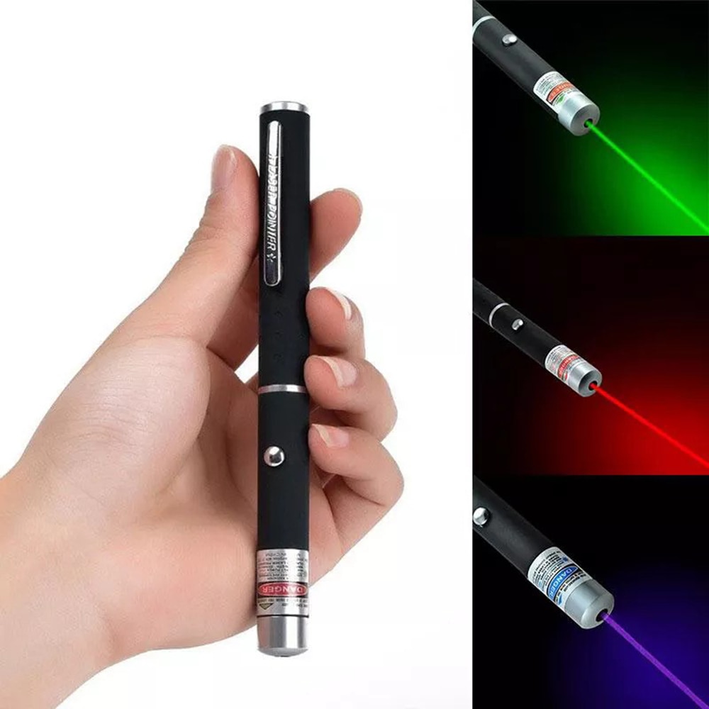 5MW Powerful Lottomr Pen Light Pencile 405nm 530nm 650nm Dot Pen with Buiit-in Batteries with Colorful Light - Image 4