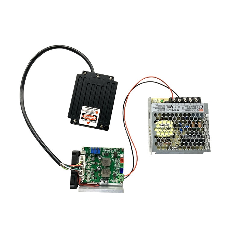 5W 5000mW 12V input 5V TTL and Analog modulation Integrated RGB full color diode laser module for DMX ILDA stage light