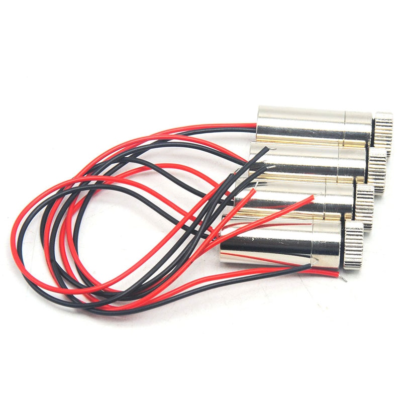 5pcs 12mm Dia Cross Red Laser Lights Focusable 650nm 30mW Laser Diode Module w Focus Lens Heads 3V-5V
