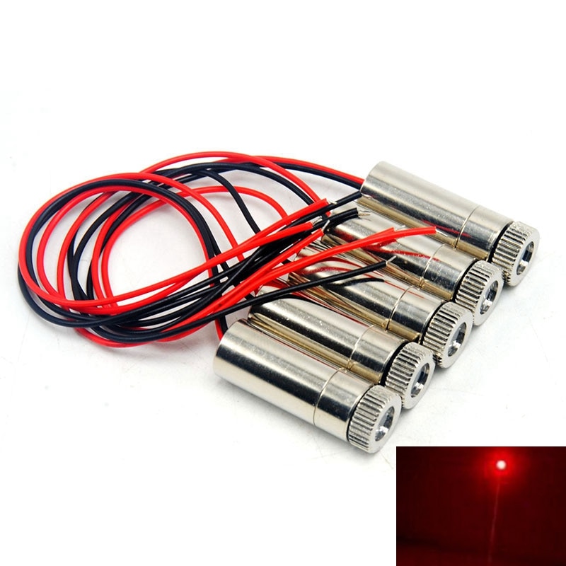 5pcs Dot/Line/Cross Red Lights 650nm 660nm 30mw Laser Diode Module Alignment Point Tool Focusable Head 12x30mm - Image 2