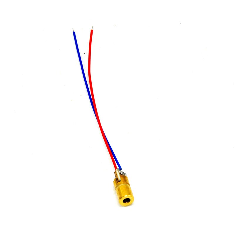 5pcs Mini-type 650nm 1mW Red Laser Diode Module Brass Dot Unit 6x10mm 3V