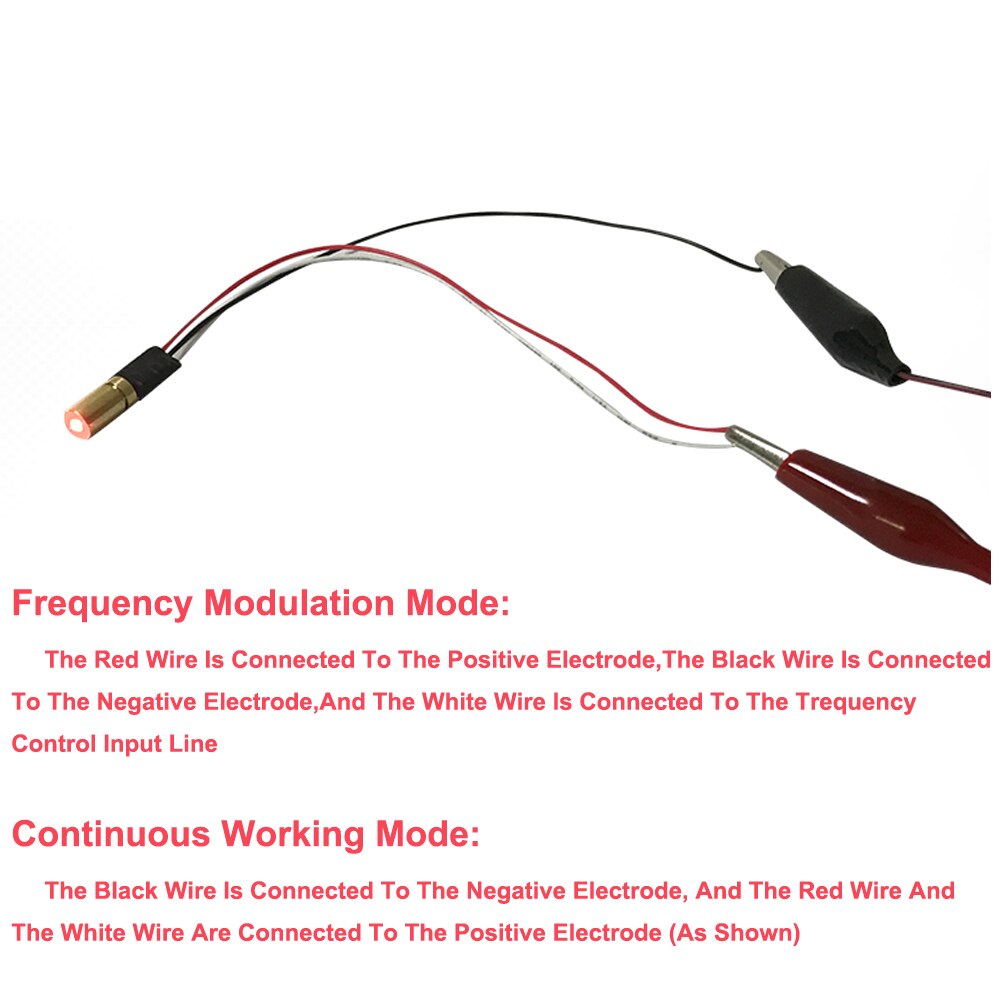 635nm 10mW Red Dot Laser Module Emitting Diode TTL Frequency Modulation 50KHZ - Image 3