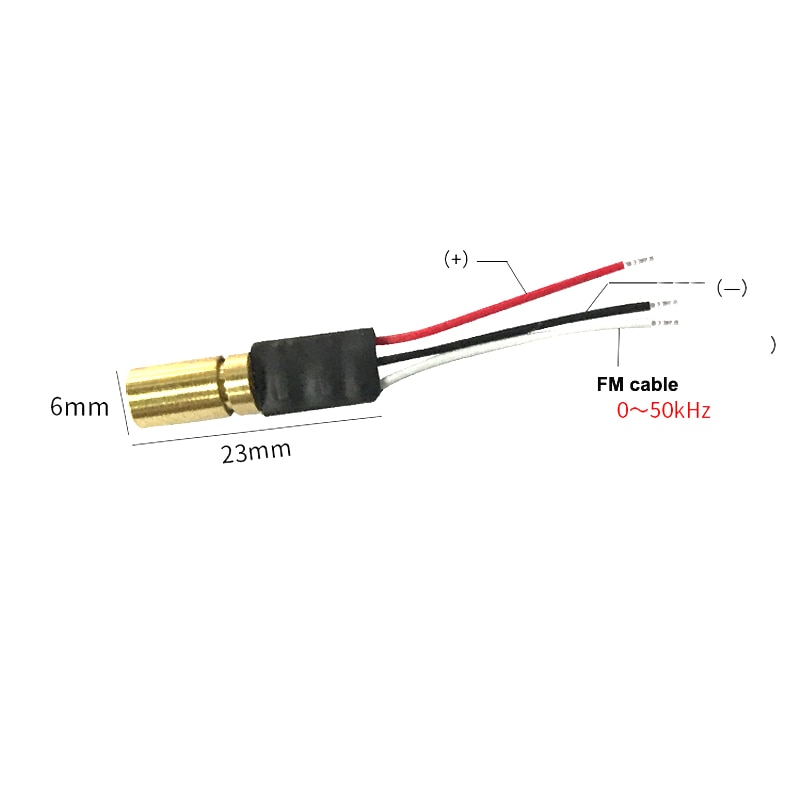 635nm 10mW Red Dot Laser Module Emitting Diode TTL Frequency Modulation 50KHZ