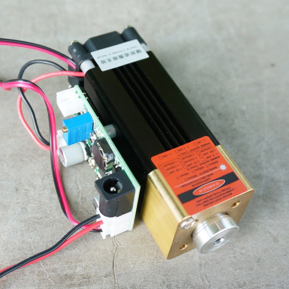 635nm 638nm 1W 1000mW 12V Adjustable Focus Orange Red Laser Head Module DIY - Image 3