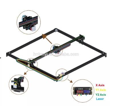 65*65cm mini 0.5W-15W laser engraving CNC machine 2-axis DC 12V DIY engraving machine desktop wood engraving machine/cutting mac