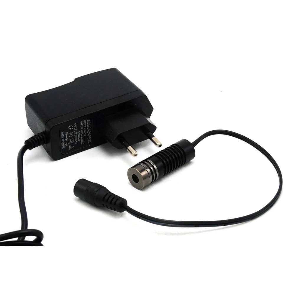 650nm 250mw 3V-5V Dot Red Laser Diode Module 14.5x45mm Focus Point Head w/ 5V Power Adapter &Locator Holder - Image 3
