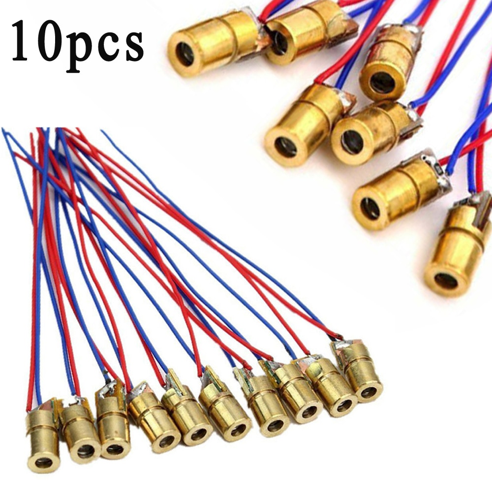 650nm 5V 5mW Red Laser Dot Diode Module Continuous Output W/ Wire Parts Set Kit - Image 3