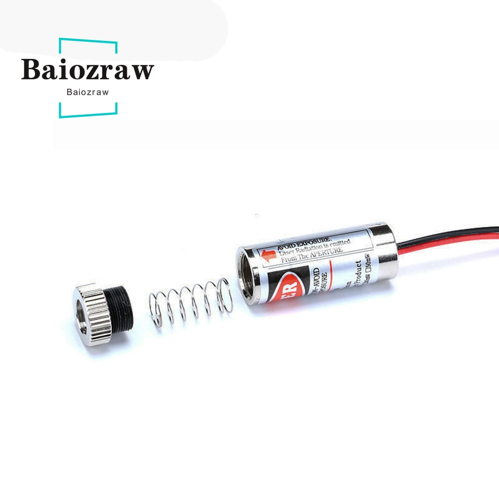 650nm 5mW 3-5V 40MA Red Spot /word Line /Cross Laser Module Head Glass Lens Focusable Focus Adjustable Laser Diode Head - Image 2