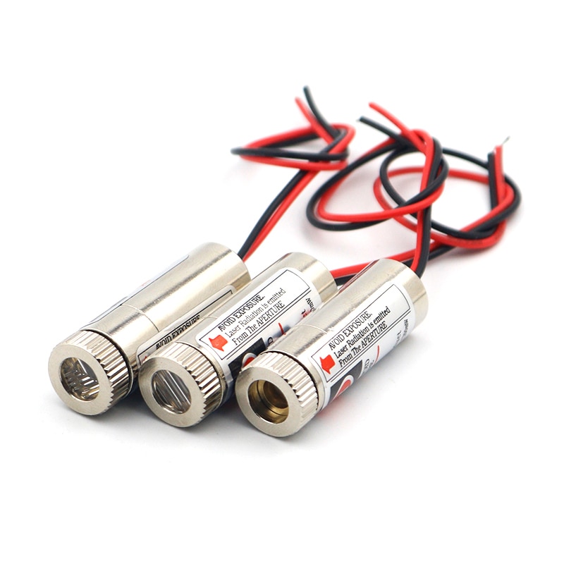 650nm 5mW Focus Adjustable Laser Head Red Cross Line Laser Diodes Module Metal Glass Lens Head Industrial Diameter 12MM - Image 2