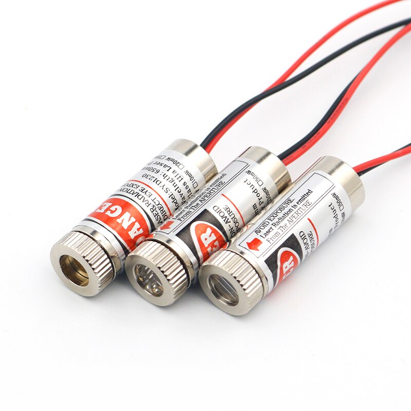 650nm 5mW Focus Adjustable Laser Head Red Cross Line Laser Diodes Module Metal Glass Lens Head Industrial Diameter 12MM - Image 3