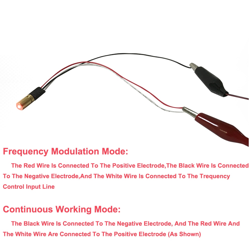 650nm 5mW Red Dot Laser Module Emitting Diode TTL Frequency Modulation 50KHZ - Image 3