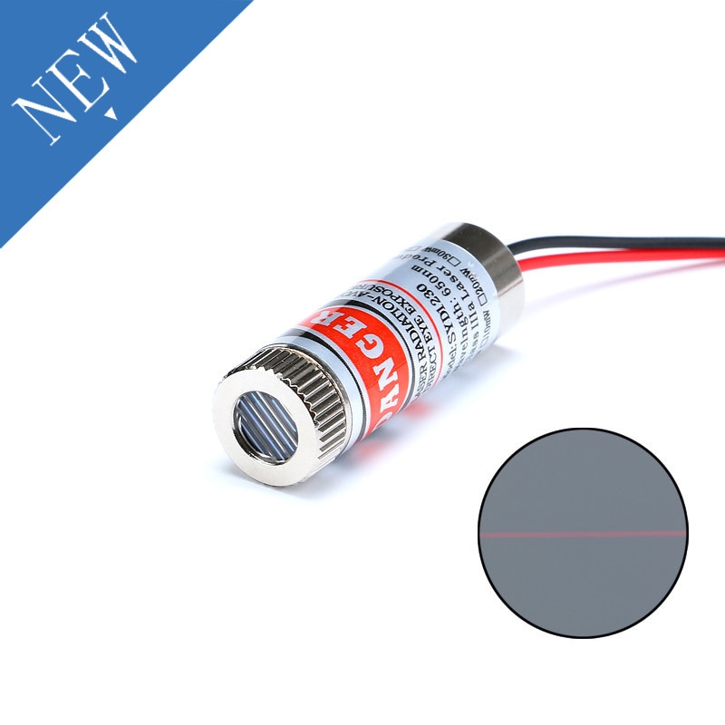 650nm 5mW Red Point Line Cross Laser Diode Focus Adjustable Laser Diodes Head Metal Glass Lens Head Industrial Diameter 12MM 5V - Image 2