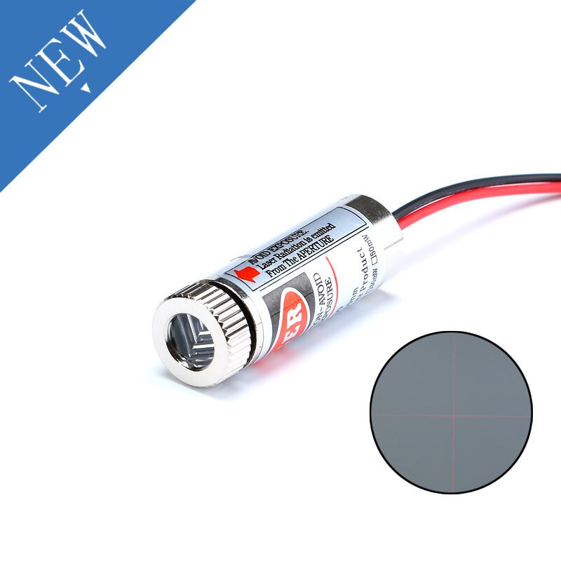 650nm 5mW Red Point Line Cross Laser Diode Focus Adjustable Laser Diodes Head Metal Glass Lens Head Industrial Diameter 12MM 5V - Image 3