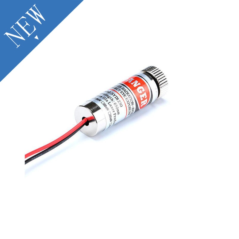 650nm 5mW Red Point Line Cross Laser Diode Focus Adjustable Laser Diodes Head Metal Glass Lens Head Industrial Diameter 12MM 5V - Image 4