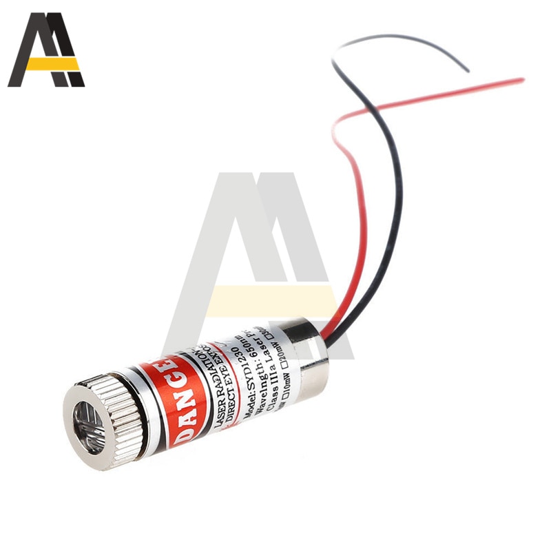 650nm 5mW Red Point/ Line /Cross Laser Module Head Glass Lens Focusable Focus 3-5V Adjustable Laser Diode Head Industrial P0.05 - Image 4