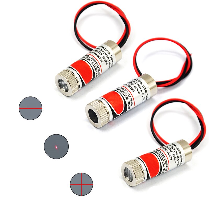 650nm 5mW Red Point / Line / Cross Laser Module Head Glass Lens Focusable Focus Adjustable Laser Diode Head Industrial Class - Image 5