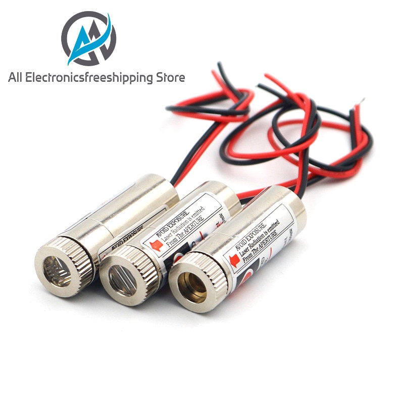 650nm 5mW Red Point / Line / Cross Laser Module Head Glass Lens Focusable Focus Adjustable Laser Diode Head Industrial Class