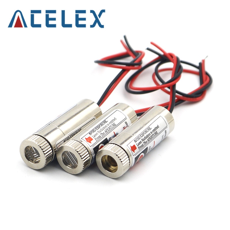650nm 5mW Red Point / Line / Cross Laser Module Head Glass Lens Focusable Focus Adjustable Laser Diode Head Industrial Class
