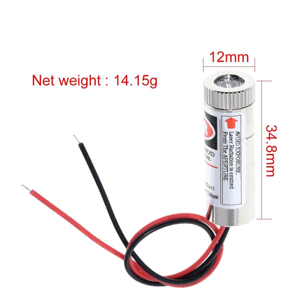 650nm 5mW Red Point / Line / Cross Laser Module Head Glass Lens Focusable Focus Adjustable Laser Diode Head Industrial Class