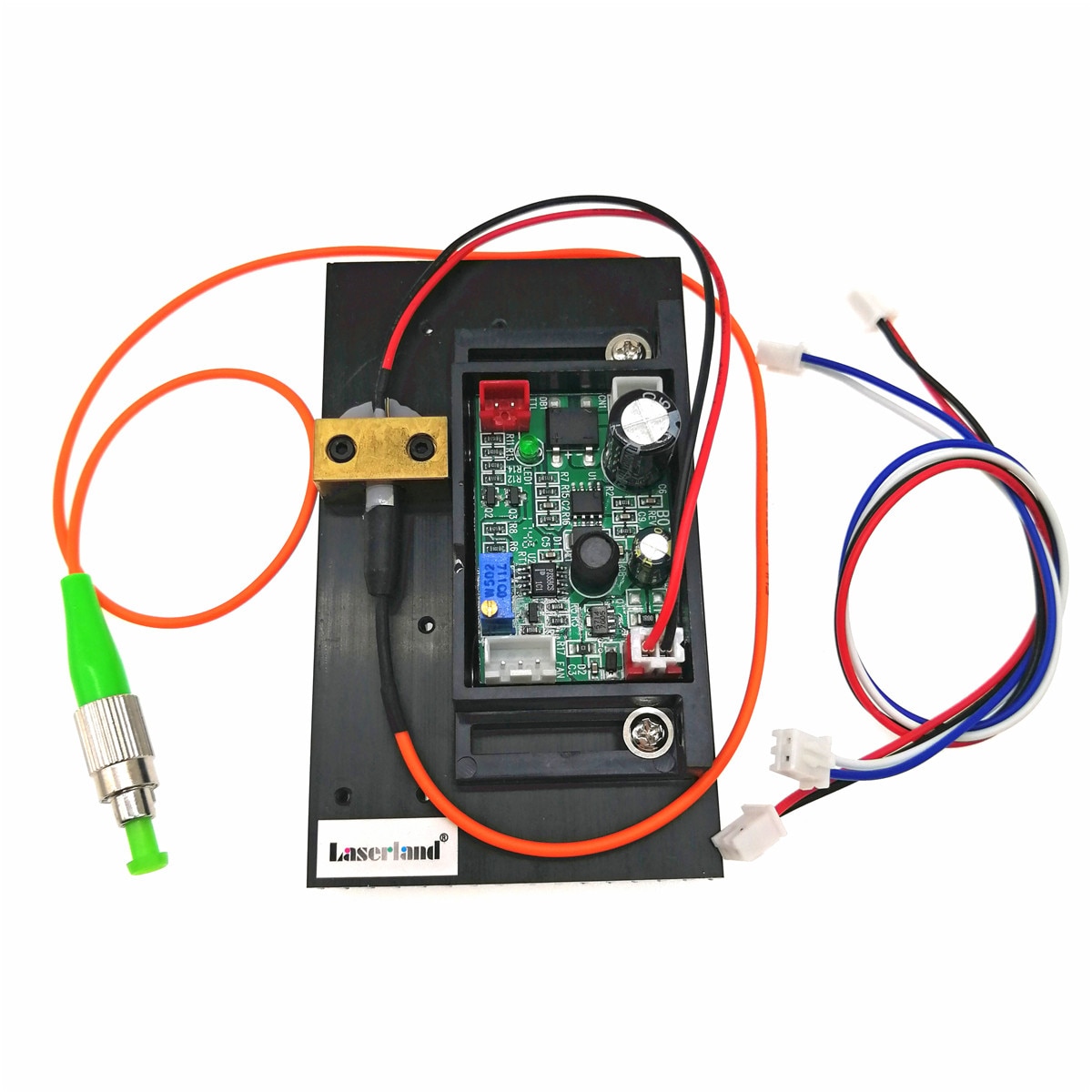 658nm 10mw 62.5/125um FC/APC Red Fiber Pigtail Laser Diode Module 12VDC TTL 1m