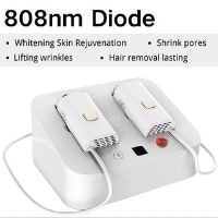 808nm Diode Hair Removal Device 200W Double Heads 5000000 Shoots Permanent Laser Epilator & Skin Care Whitening SPA