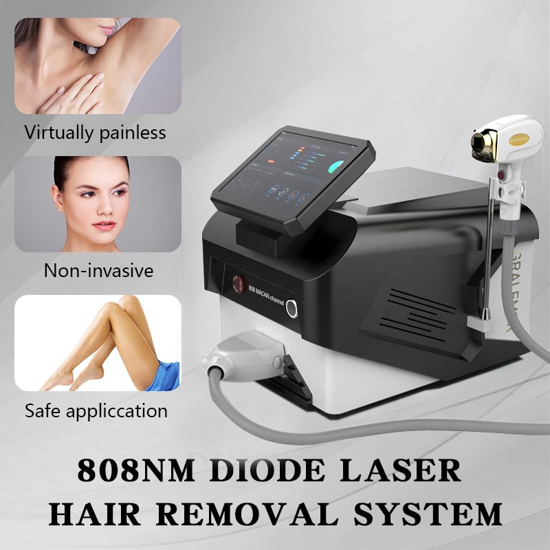 808nm Diode Laser Hair Removal System Ice Laser Hair Remover Machine Permanent Epilator High Speed Professional Beauty Equipment