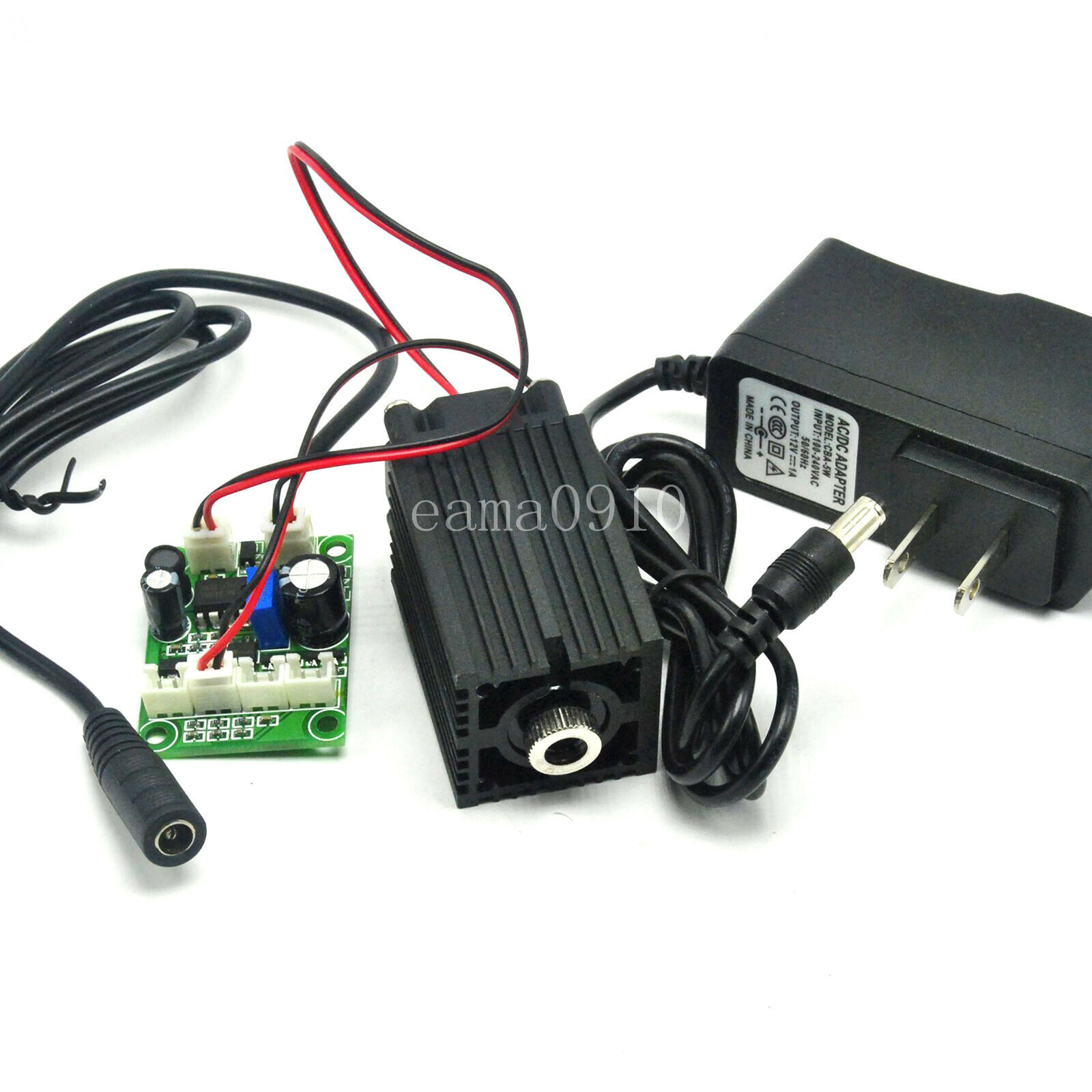 90mW 515nm 520nm Grass Green Dot Laser Didoe Module Long Working w/ 12V Adapter - Image 3