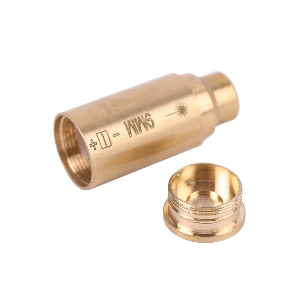 9mm Bore Sight Cal Red Dot Boresighter 9mm Pistol Handgun Cartridge Brass Laser Boresighter Hunting Gun Accessories No Batteries - Image 3