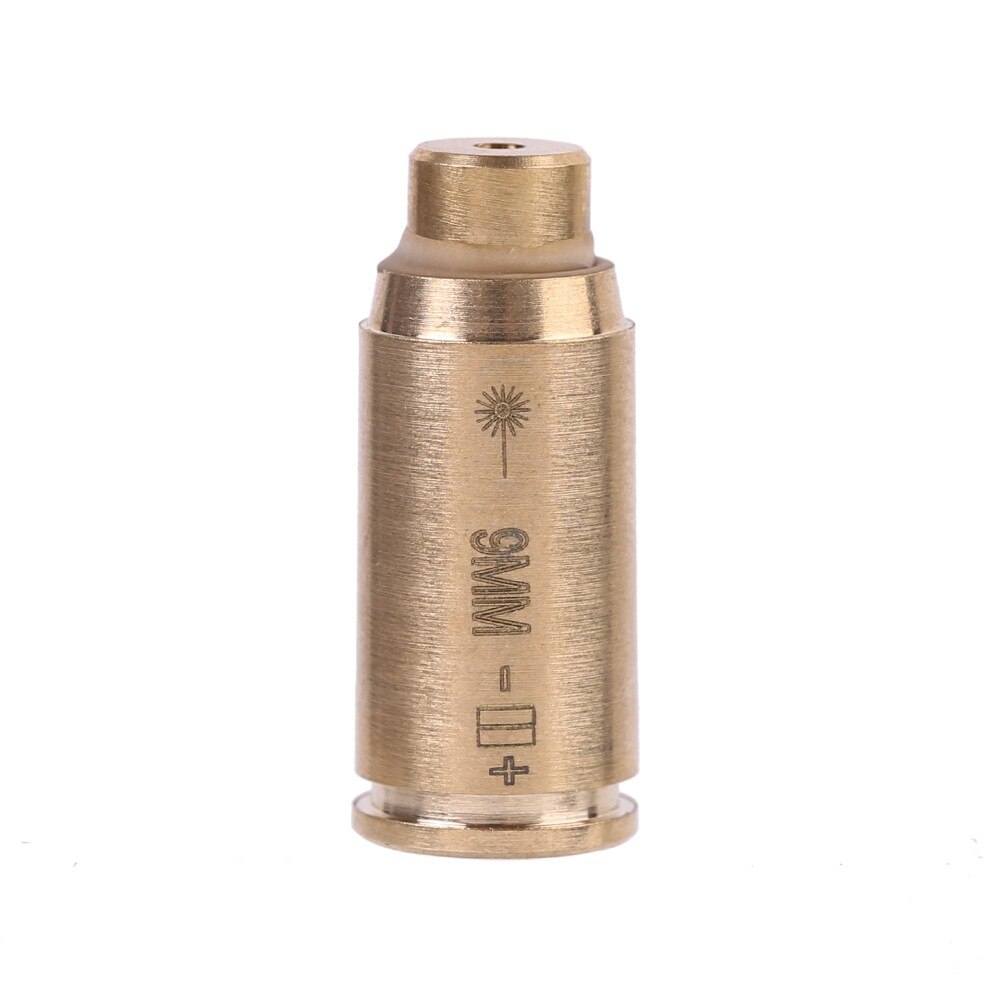 9mm Bore Sight Cal Red Dot Boresighter 9mm Pistol Handgun Cartridge Brass Laser Boresighter Hunting Gun Accessories No Batteries