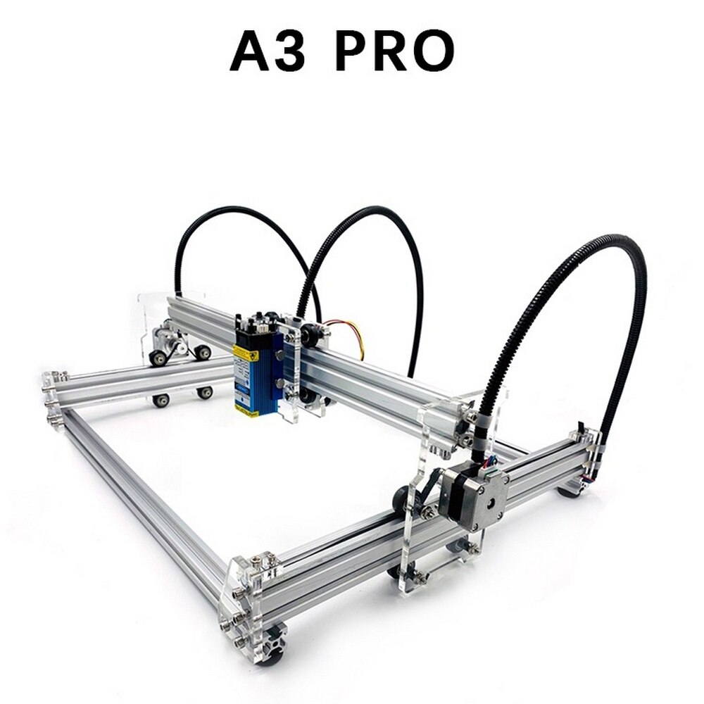 A3 Pro Mini Laser Cutting Machine 5500wm/3500wm/5500mw/7w/15w Laser DIY Laser Head Machine Engraver Wood Cutting PWM US Plug