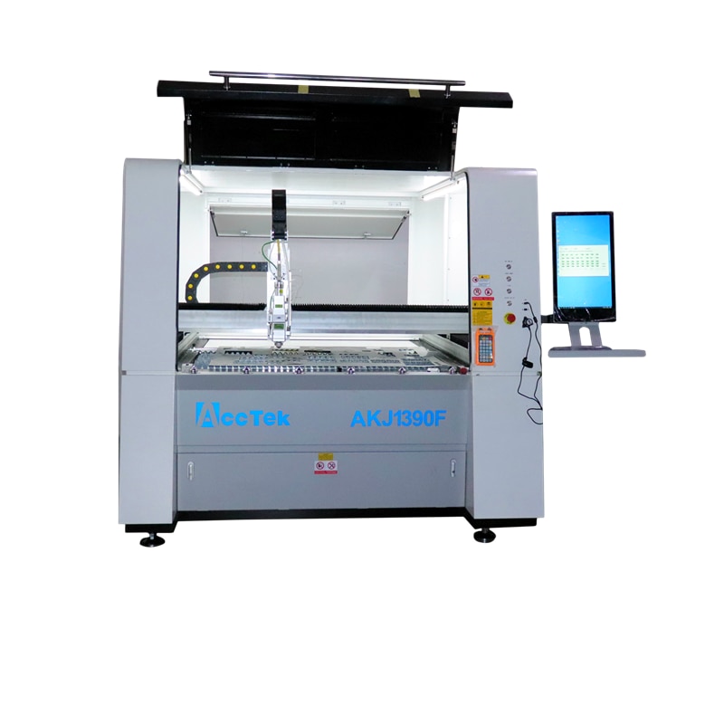 Acctek 1000W Fiber Laser Cutting Machine Sheet Metal Made In China Cnc Fiber Metal Cutter Akj1390F