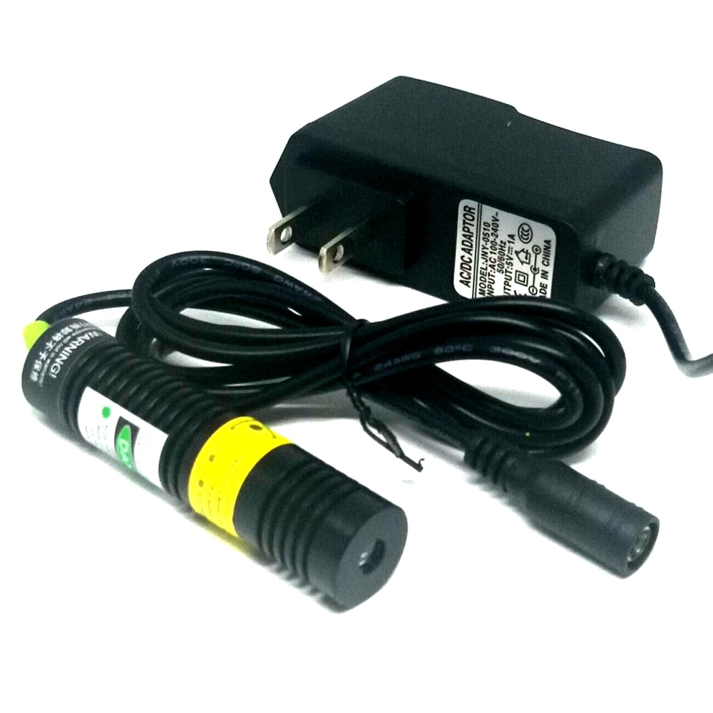 Adjustable 405nm 300mW Laser Diode Module 16x68mm High Power Light w 5V Adapter & Flexible Holder - Image 4