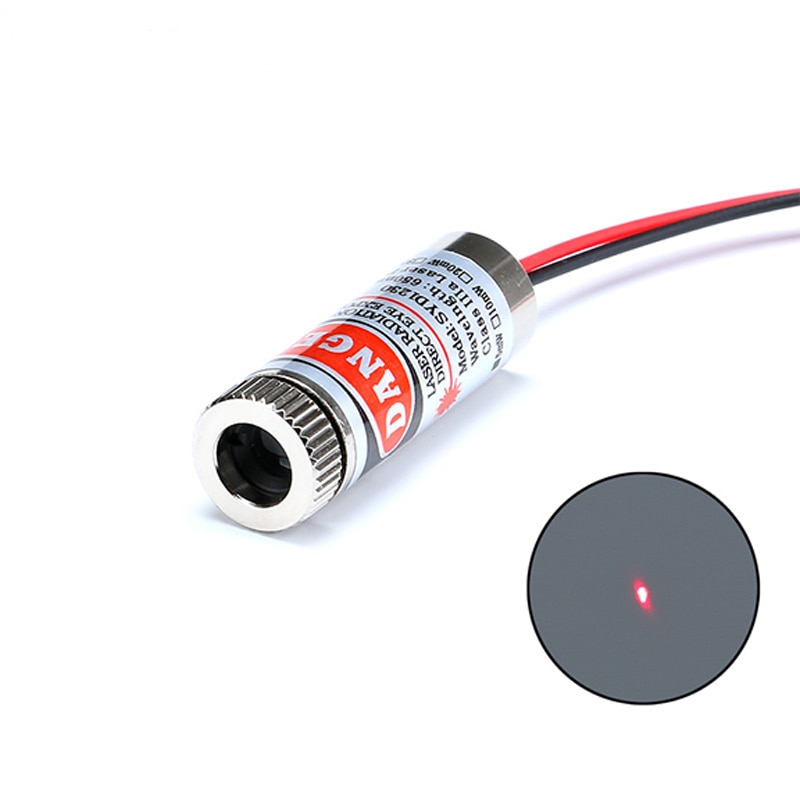 Adjustable Beam 650nm 5mW Red Point / Line / Cross Laser Diode Module Head Glass Lens Focusable Industrial Class 3-5V 12MM - Image 3
