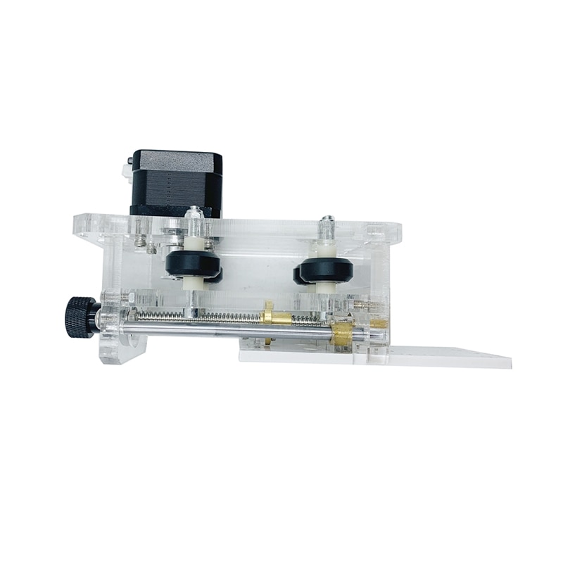 Adjustable laser head fixture DIY for 2 axis desktop diode laser engraving machine use hand wheel control focal length