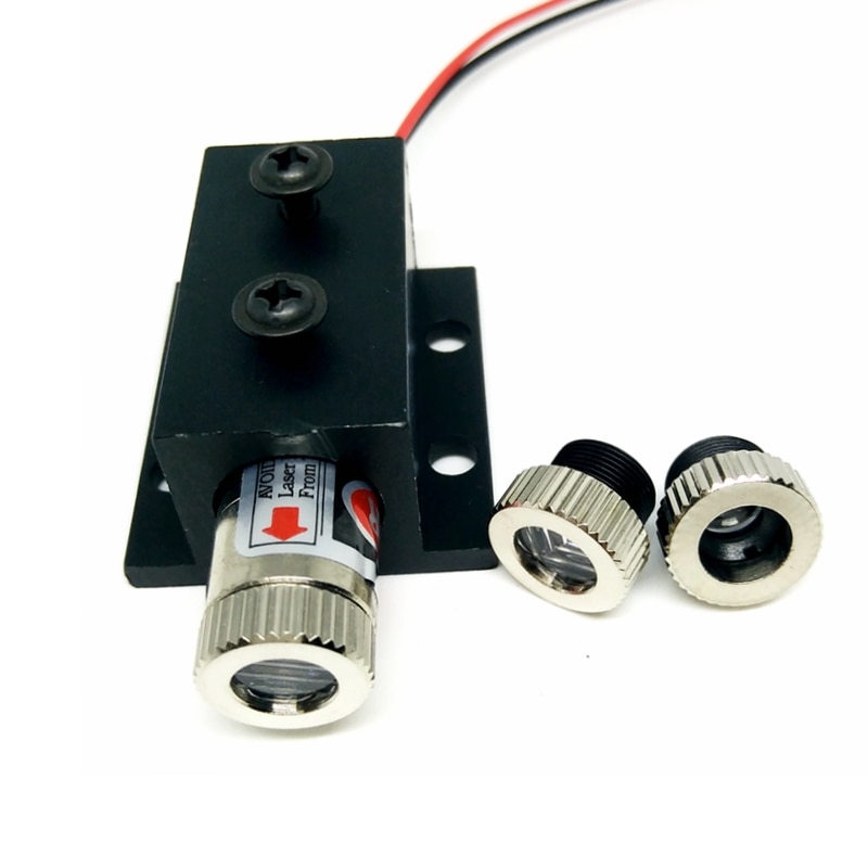 Adjusted Focusable 650nm 5mw Red Laser Diode Module Dot/Line/Cross Shape with 12mm Heatsink - Image 2