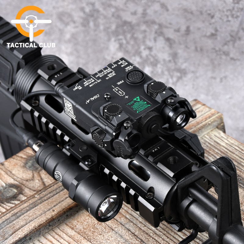 Airsoft Nylon DBAL-A2 Red Laser Sight Tactical Flashlight Set Weapon Lights Metal surefir lights PEQ Blue Green Laser 20mm Rail - Image 3