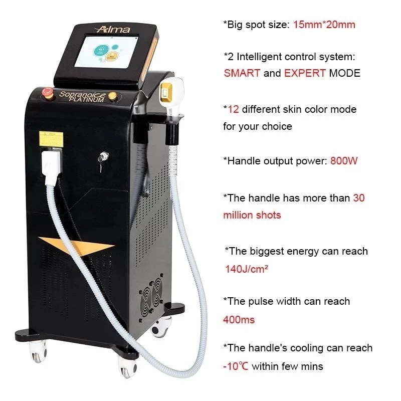 Alma Soprano ICE Platinum Professional Multi Wavelength 755nm 808nm 1064nm Painless Permanent Hair Removal Diode Laser Machine - Image 3