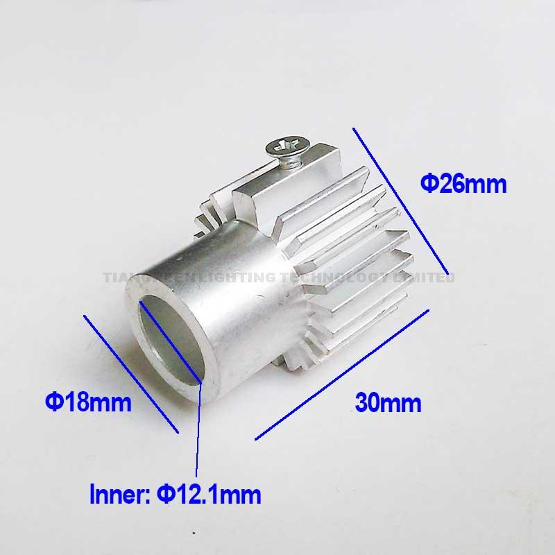 Aluminum Laser Heatsink 12mm Laser Diode Heat Sink Holder for Laser Cooling Heating Dissipation - Image 3