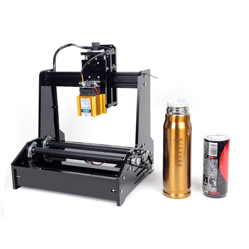 Assembled Desktop Diode Laser Engraving Machine superpower 15W for cans Stainless Steel wood paper plastic