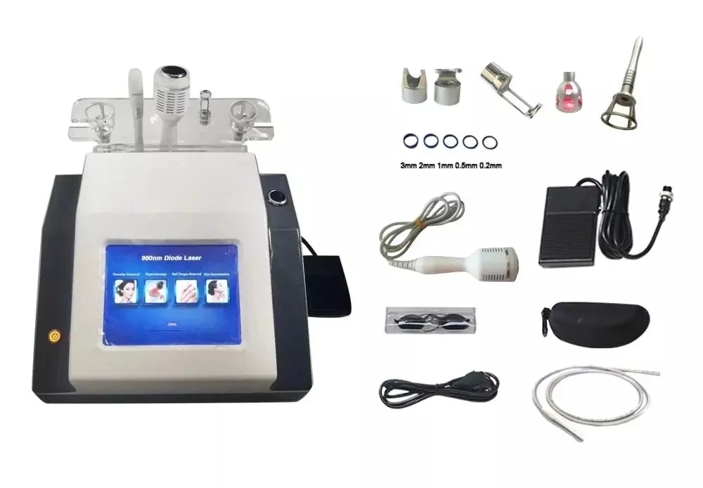 Best 980nm diode laser spider vein removal machine permanent vascular therapy spider veins/ Nail fungus laser salon home use - Image 4