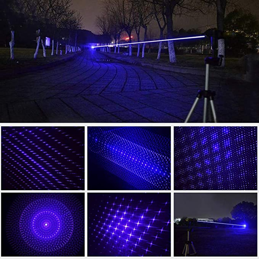 Blue High Power Laser Light Burning laser Outdoor Operation Signal Light Burning Match/dry Wood/lit Candle/Burn Cigarettes - Image 5