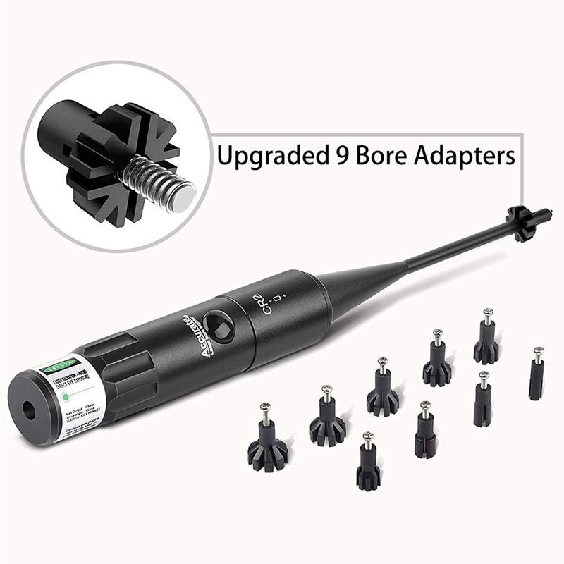 Bore Sight Kit Tactical Hunting Green Red Laser Boresighter Kits For 0.177 To 0.50 Caliber Riflescope Green Red Dot Bore Sight