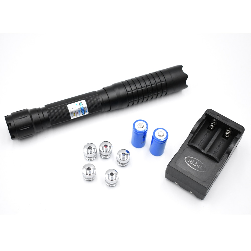 Burning Blue 450nm military high power blue laser laser sight flashlight burning match / burning cigar / candle / hunting laser - Image 2