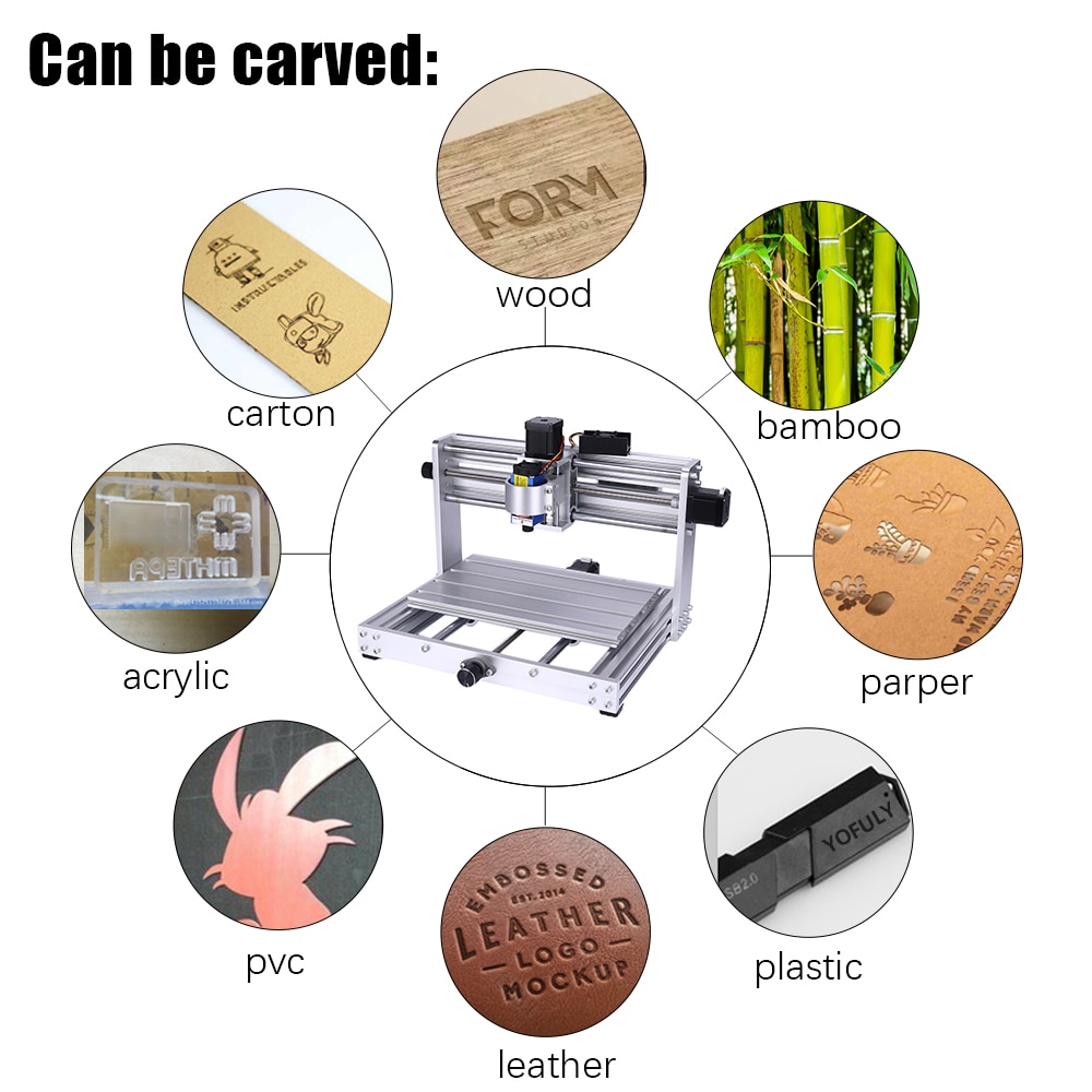 CNC 3018 Max Metal Engraving Machine With 200w Spindle DIY Mini 15W Laser Engraver CNC Wood Router, MDF Cutting, Milling Machine - Image 5